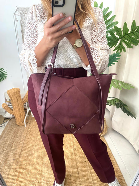 Shopper Bordeaux Don Algodon