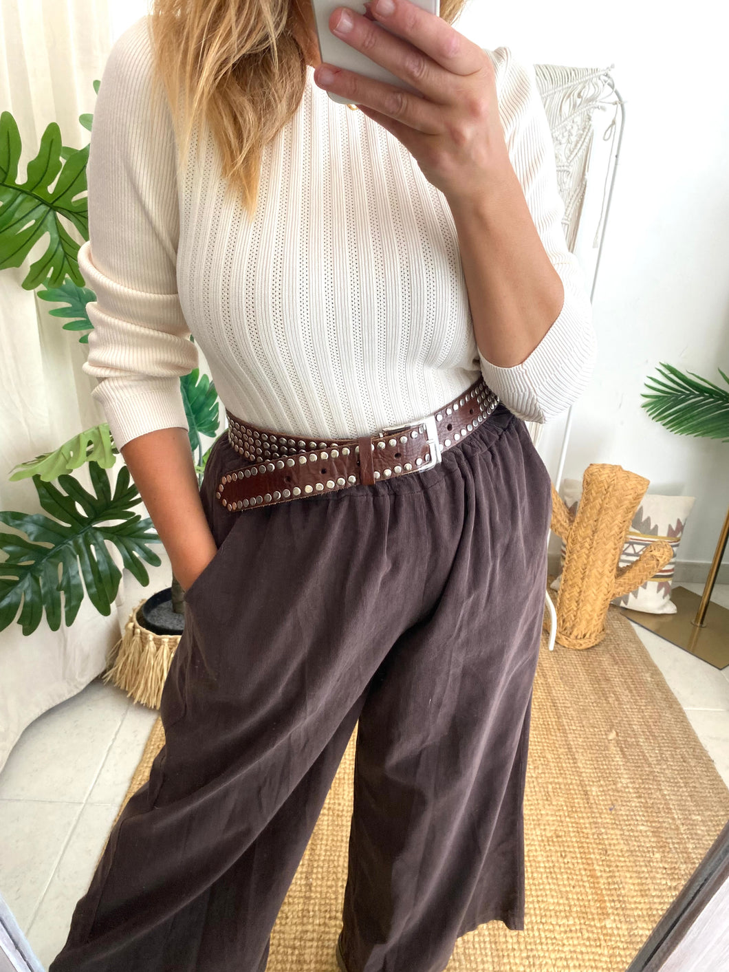 Camisola de malha pérola Morgan