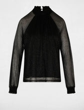 Carregar imagem no visualizador da galeria, Blusa Morgan pintinhas brilho preto
