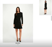 Carregar imagem no visualizador da galeria, Vestido de malha preto Morgan
