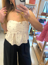 Carregar imagem no visualizador da galeria, Crop top padrão cruzinhas
