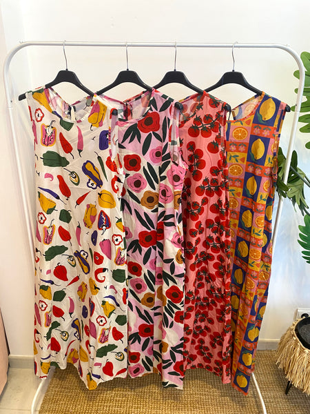 Vestido várias estampas santos populares