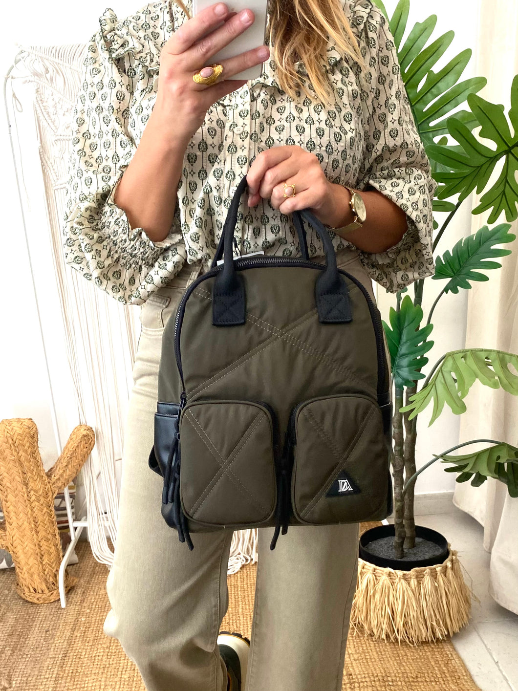 Mochila nylon kaki Don Algodon