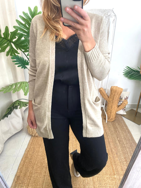 Casaco Viril Open beje Vila