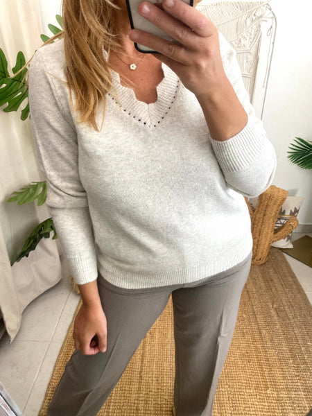 Camisola Vinikolina V pérola Vila