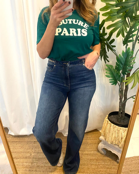 T-shirt Morgan verde Paris