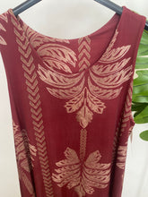 Carregar imagem no visualizador da galeria, Vestido comprido malha fria palmeiras bordeaux
