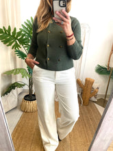 Carregar imagem no visualizador da galeria, Casaco de malha verde Morgan
