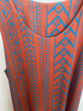 Carregar imagem no visualizador da galeria, Vestido comprido malha fria savana telha/petróleo
