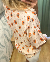 Carregar imagem no visualizador da galeria, Camisa oversize padrão papaias pequeno

