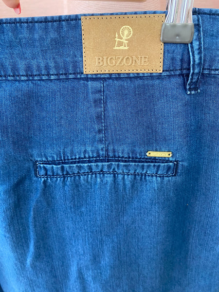 Calções tencel ganga Bigzone