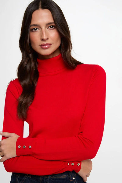 Camisola Morgan gola alta vermelho