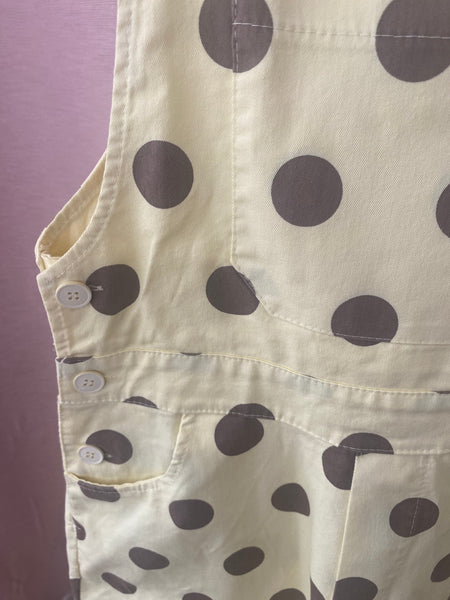 Macacão bolas amarelo