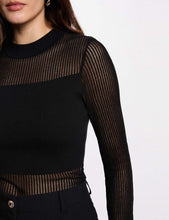 Carregar imagem no visualizador da galeria, Camisola MORGAN malha preto
