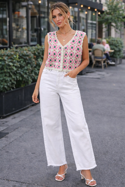 Calças wide leg branco