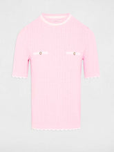 Carregar imagem no visualizador da galeria, Camisola de malha rosa MORGAN
