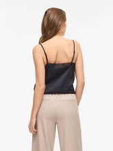 Carregar imagem no visualizador da galeria, Top alças com rendinha preto Vila
