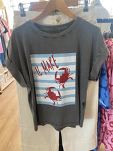 Carregar imagem no visualizador da galeria, T-shirt cinza caranguejos
