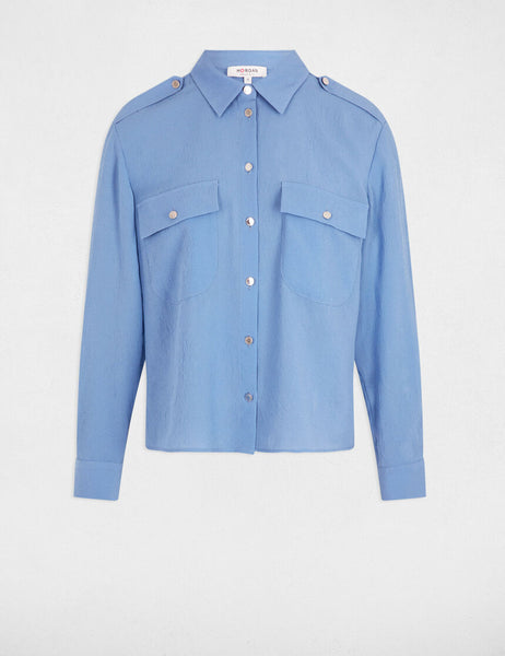 Camisa azul MORGAN