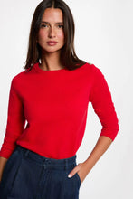 Carregar imagem no visualizador da galeria, Camisola MORGAN malha vermelho botões brilhantes
