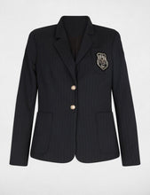 Carregar imagem no visualizador da galeria, Blazer azul marinho risca fina Morgan
