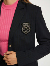 Carregar imagem no visualizador da galeria, Blazer azul marinho risca fina Morgan
