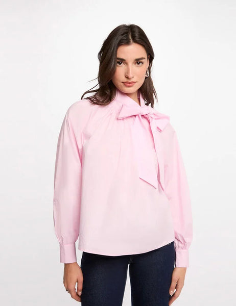 Camisa Morgan rosa de laçada