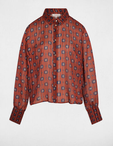 Camisa estampada tijolo Morgan