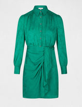 Carregar imagem no visualizador da galeria, Vestido camisa verde MORGAN
