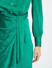 Carregar imagem no visualizador da galeria, Vestido camisa verde MORGAN
