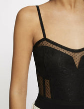 Carregar imagem no visualizador da galeria, Body rendado preto MORGAN
