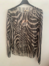 Carregar imagem no visualizador da galeria, Camisola tule zebra preto
