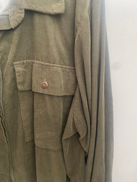 Camisa bombazina kaki