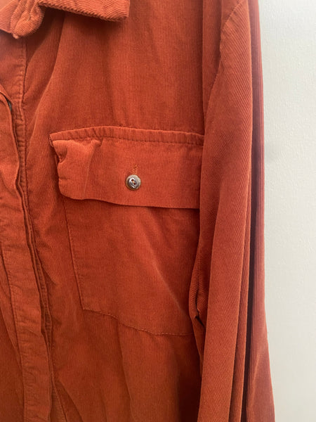 Camisa bombazina tijolo