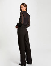 Carregar imagem no visualizador da galeria, Calças pantalonas preto Morgan
