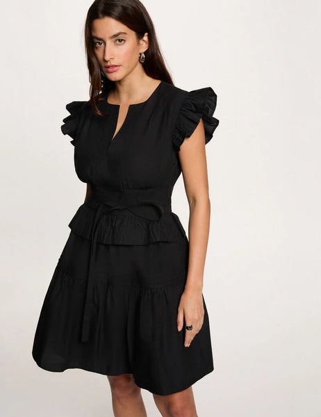 Vestido Morgan algodão preto