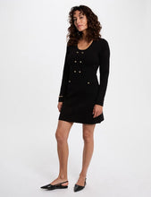 Carregar imagem no visualizador da galeria, Vestido de malha preto Morgan
