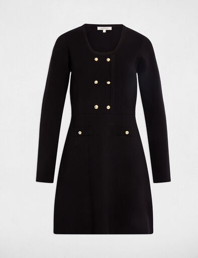 Vestido de malha preto Morgan