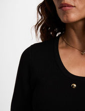 Carregar imagem no visualizador da galeria, Vestido de malha preto Morgan
