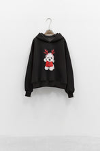 Carregar imagem no visualizador da galeria, Sweat capuz preto bichon Lumina
