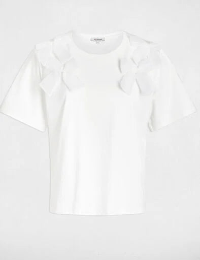 T-shirt Morgan tule branca