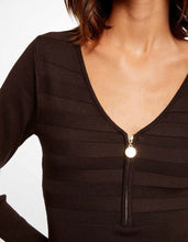 Carregar imagem no visualizador da galeria, Vestido malha chocolate Morgan
